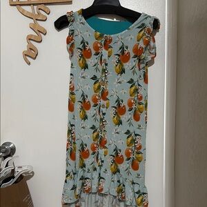 Posh Peanut Floral and Fruit Print Dress 💚